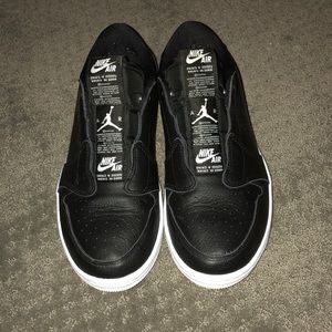 Black Women’s Air Jordan 1 Low Slip